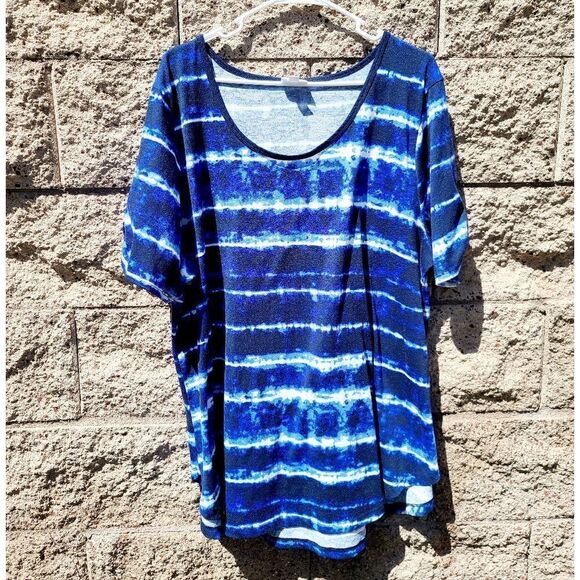 LulaRoe women's electric blue boho top - Picture 1 of 14